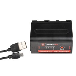 Quadralite NP-F750 7,2 V 5200 mAh 37,5 Wh akumulator USB Outlet